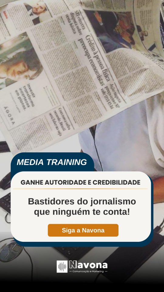 🚨 Bastidores do jornalismo que ninguém te conta!

Você sabia que no jornalismo tem um “dicionário secreto” de expressões usadas no meio? 📺 Vivo, 🎥 pré-gravado, 🤫 off... dominar esses códigos pode te ajudar a mudar a sua imagem pública com os jornalistas.

👉 Políticos e assessores que entendem os bastidores da mídia transmitem muito mais segurança, autoridade e credibilidade. Isso fortalece a reputação e evita constrangimentos em entrevistas ao vivo ou gravadas.

💡 Aqui na Navona Comunicação, mostramos estratégias de media training e comunicação política que ajudam você a ter mais influência, passar sua mensagem com clareza e ser respeitado pela imprensa.

🔔 Siga o perfil agora e receba bastidores que quase ninguém vai te revelar — mas que fazem toda diferença para quem quer crescer na vida pública.