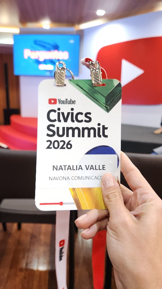 A Navona esteve presente no YouTube Civics Summit 2026, em Brasília, mergulhando em como potencializar resultados na plataforma — do alcance orgânico à construção de imagem.

Ser produtor de conteúdo é o presente e quem souber usar o YouTube com inteligência vai estar à frente.

Obrigada @catarinaalencastro e time YT pelo convite e pela lembrança. Contem conosco por aqui.

#YouTubeCivicsSummit #NavonaComunicação #ComunicaçãoPolítica #Brasília